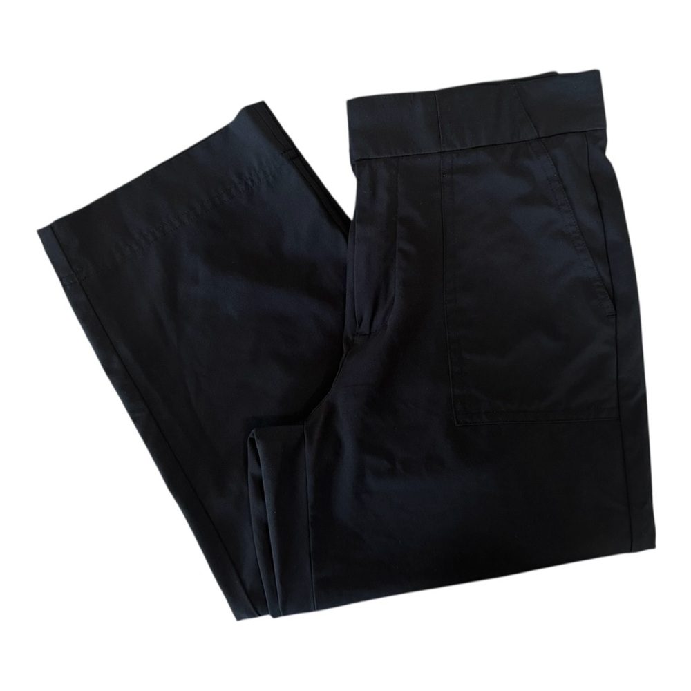 Athleta Tribeca Utility Pants Women size 0 Black Crop Inseam 26"